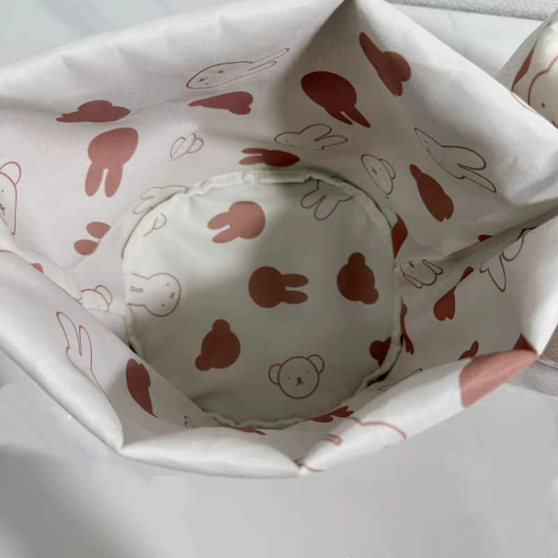 Poubelle de rangement en velours côtelé série Miffy