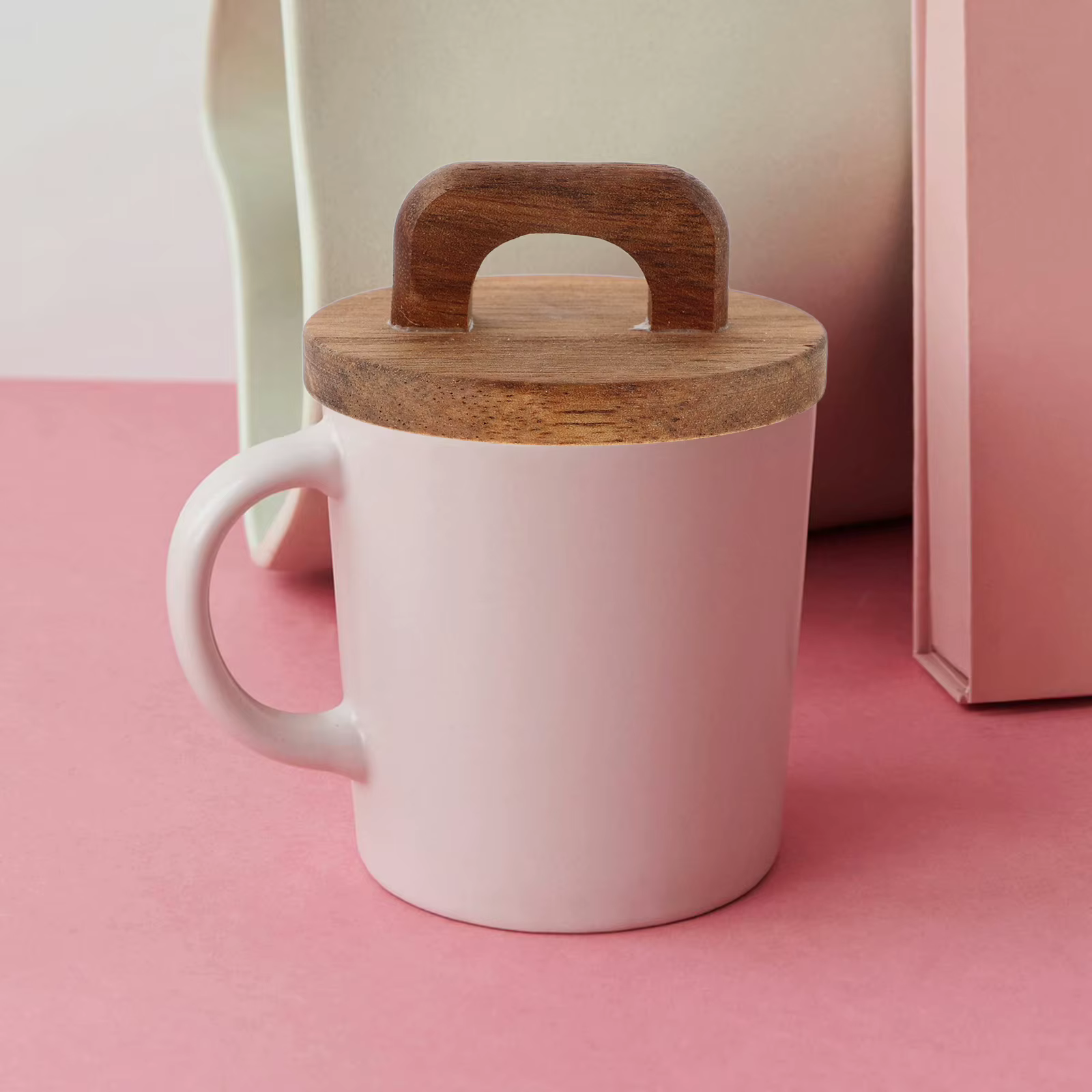 Couvercles de pot en bois hermétiques 3x3 pouces