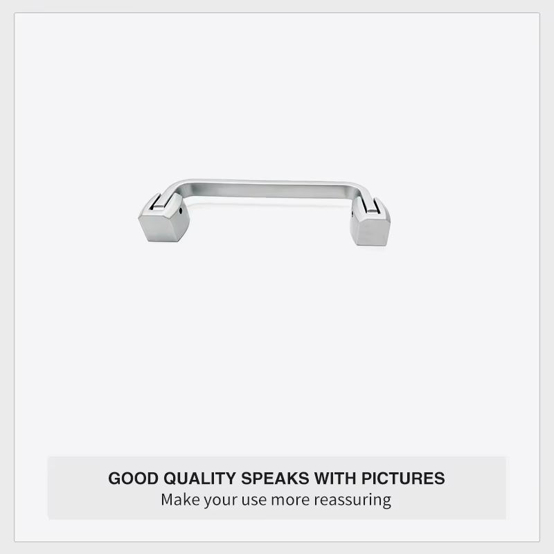 Poignée pliante en alliage de zinc coudée à 90 degrés pour armoire d'équipement industriel et boîte à outils
