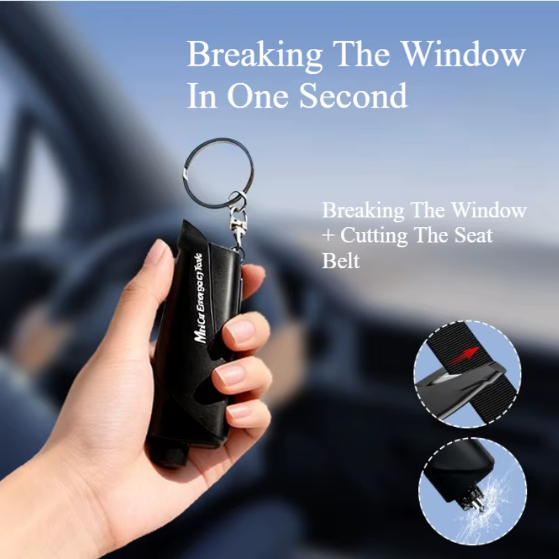 Marteau de sécurité automobile multifonctionnel portable pour briser les vitres en cas d'urgence