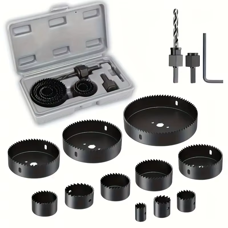 [Scie cloche en acier au carbone] Jeu de 11 scies