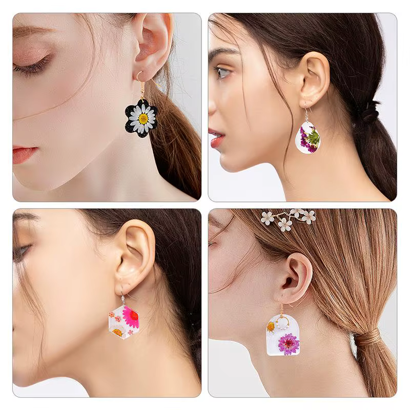 Moule géométrique en silicone pour boucle d'oreille