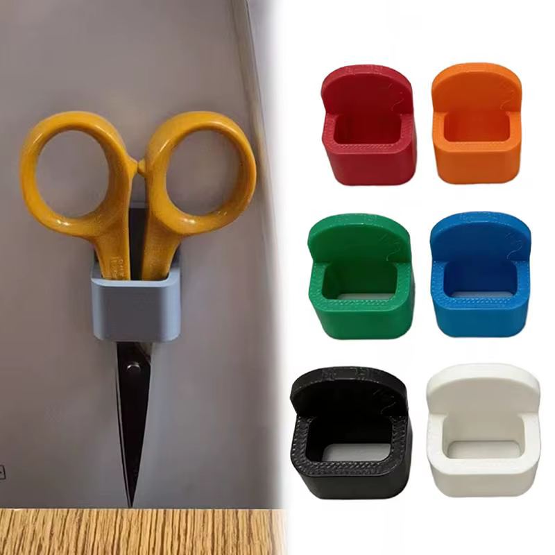Organisateur de rangement pour ciseaux de machine à coudre avec support adhésif