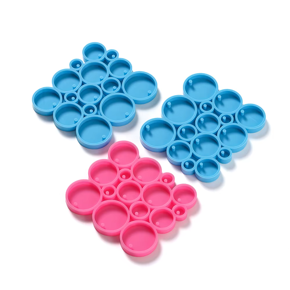Porte-clés rond en Silicone