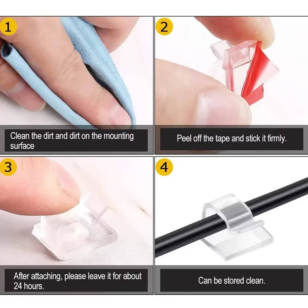 Accessoires de serre-câble de voiture, Clips de gestion de ligne auto-adhésifs, câblage, fournitures d'équipement électrique, amélioration de l'habitat