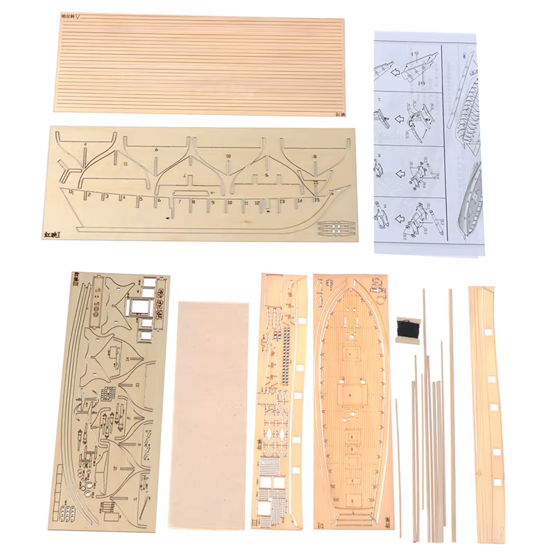 Kit de bateau en bois fait à la main