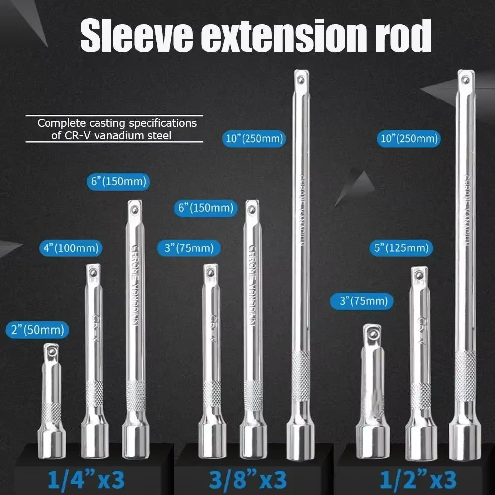 Jeu d'extension d'entraînement 1/4 "3/8" 1/2 "