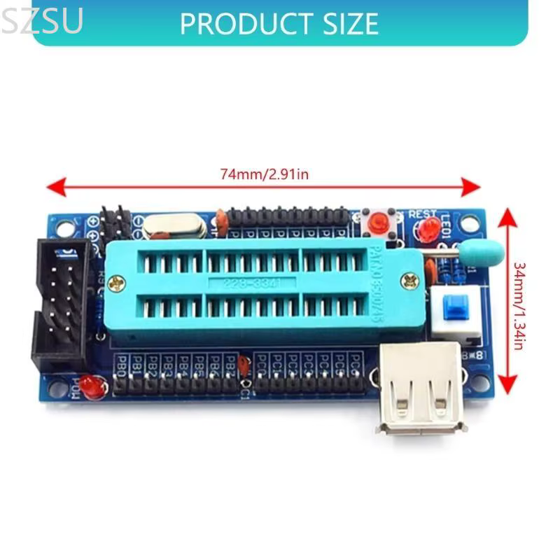SZSU ATmega8 ATmega48 ATMEGA88 carte développement AVR