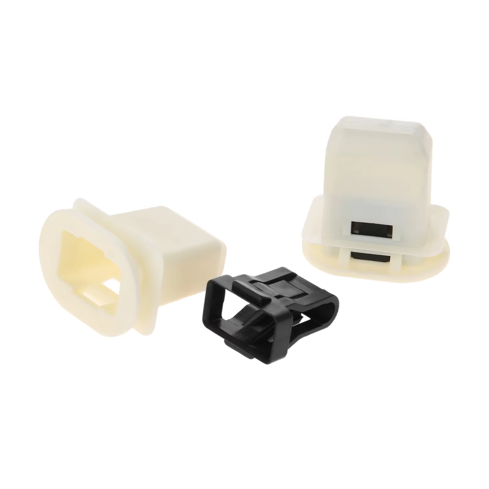 2PCS Fixations de siège arrière en nylon blanc 4L0886373 4L0 886 373 pour Audi Q7 A4 S4 A5 A6 RS4 RS5 RS6 RS7 et Skoda