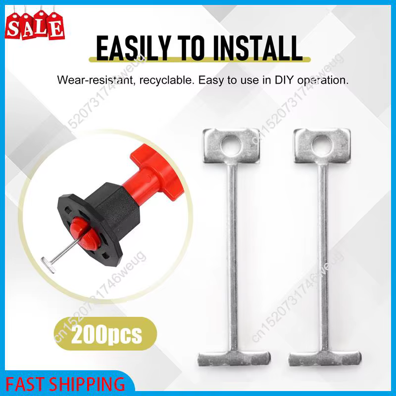 Flash Deal-200Pcs système de nivellement de carreaux pour la pose