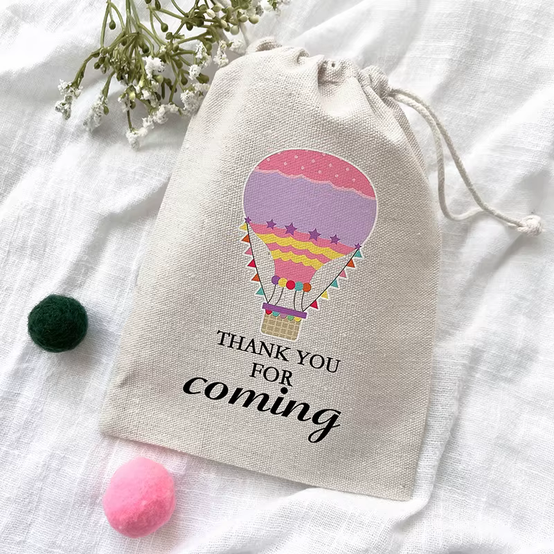 Sacs cadeaux à thème de ballon à air chaud pour enfants