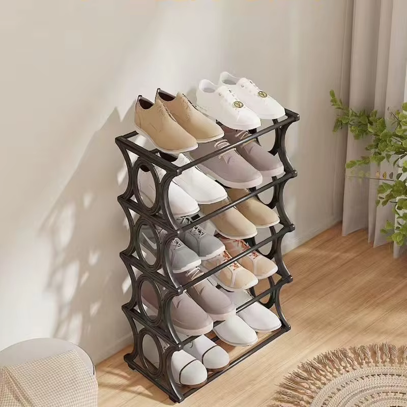 Étagère à chaussures en métal à 4-6 niveaux