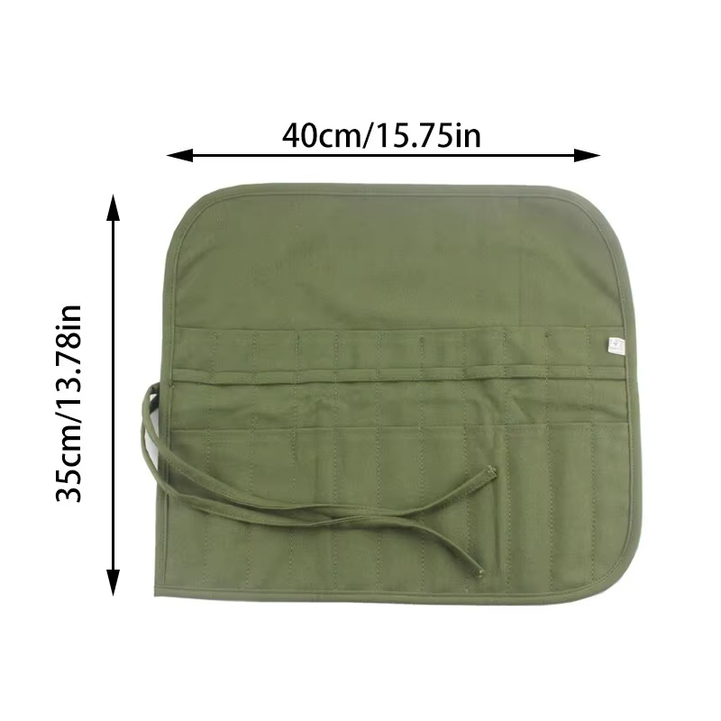 Sac de rangement pour pinceaux de peinture et toiles, 22 compartiments pour pinceaux d'aquarelle et de gouache, sac de rangement pour pinceaux de calligraphie, sac à stylos enroulable