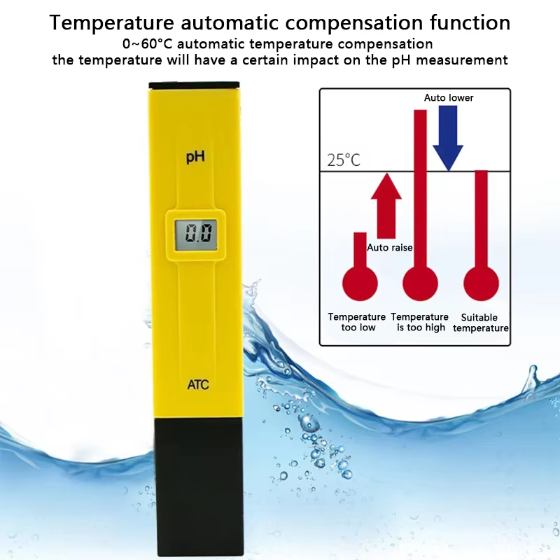 PH mètre numérique testeur de PH testeurs de qualité de l'eau dispositif de mesure de l'acidité piscine d'eau Aquarium hydroponique brassage à domicile 0-14pH