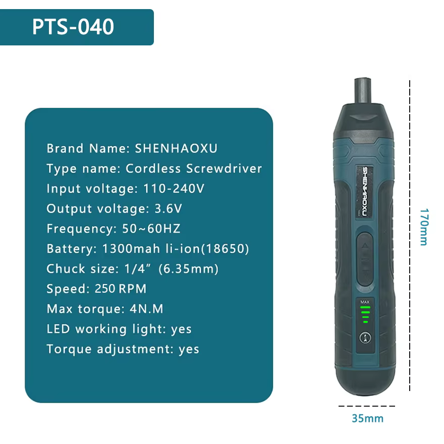 Tournevis électrique batterie Rechargeable