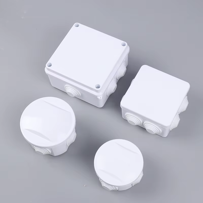 Boîtier de raccordement blanc étanche IP65 pour câbles