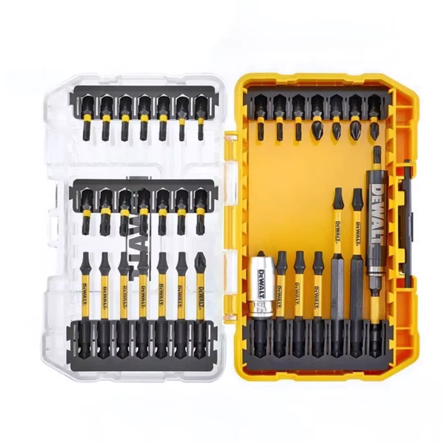 Dewalt Jeu d'embouts de tournevis de 29 pièces avec étui robuste pour artisans professionnels et de loisirs noir/jaune DT70734T-QZ