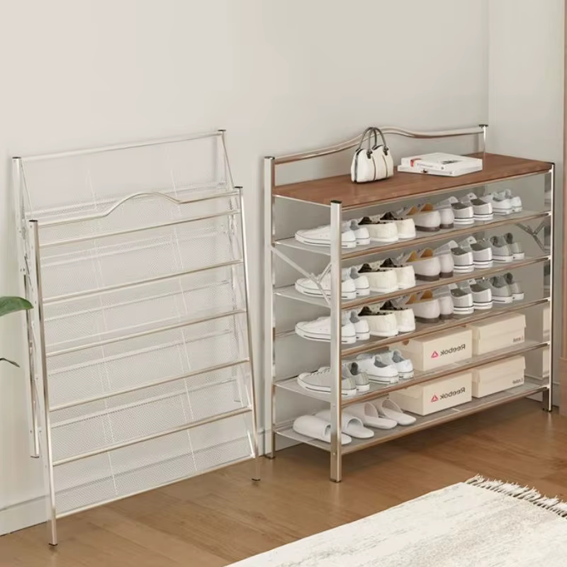 Étagère à chaussures pliable multicouche