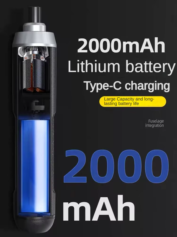 Tournevis électrique Deli sans fil rechargeable avec batterie au lithium