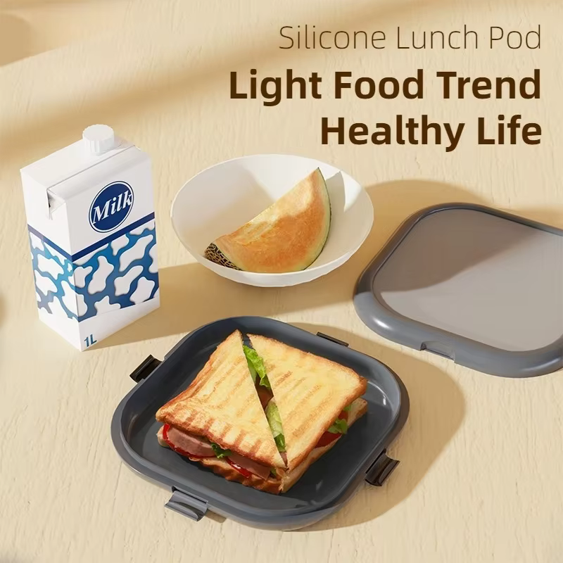 Boîte à lunch en silicone portable