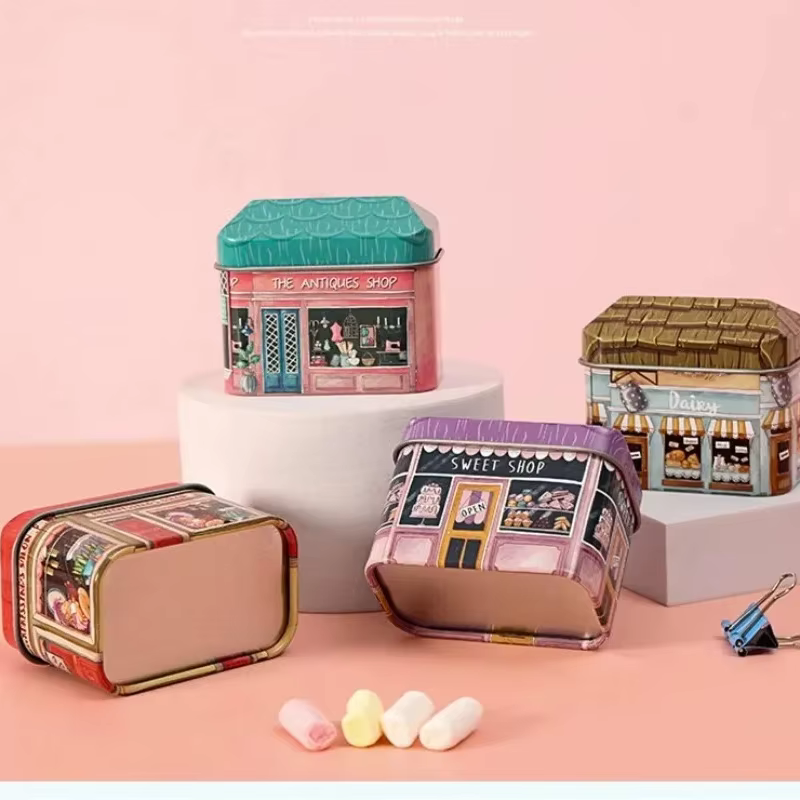 Boîte de rangement de sceau de petite maison pour enfants