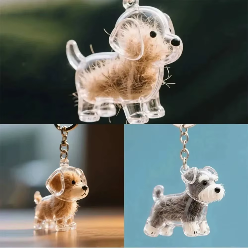 Pendentif de rangement de cheveux de chien