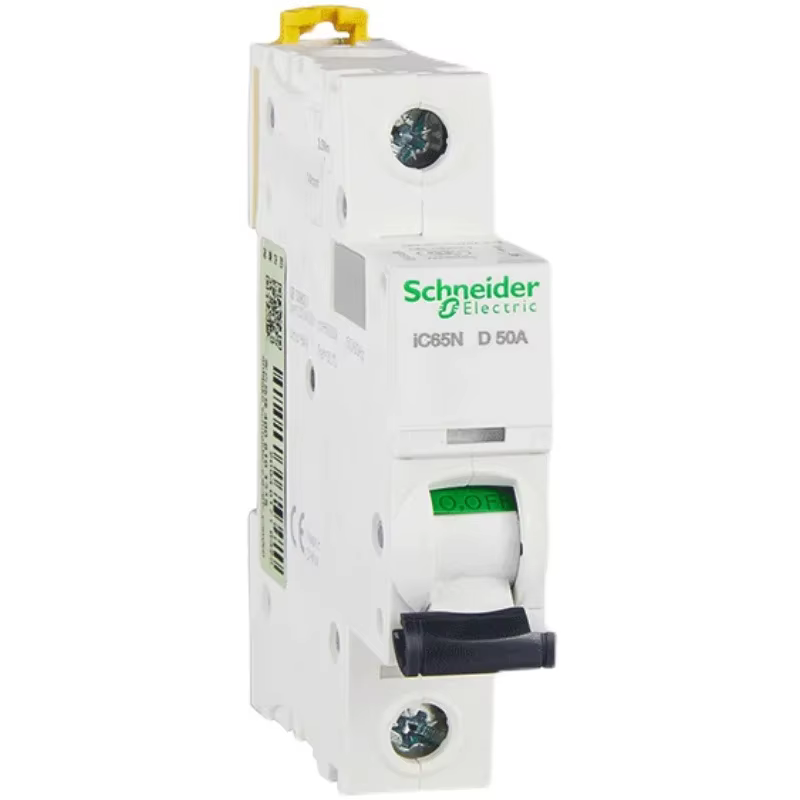 Disjoncteur miniature Schneider MCB 1/2/3/4P IC65N Type C/D pour usage domestique 2/3/4/6/10/16/20/32/50/60/63A