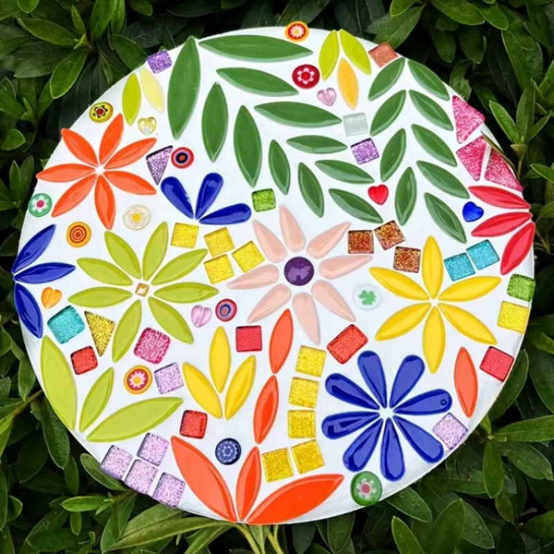 Lot de 100g de mosaïques en céramique, en forme de goutte, irrégulières, faites à la main, colorées, pour bricolage et décoration, matériau industriel, céramique