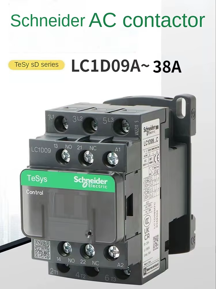 Schneider nouvelle version noire AC contacteur tripolaire 3P LC1D25 LC1D32 LC1D38 B7C F7C Q7C M7C 24 V 110 V 220 V 380 V