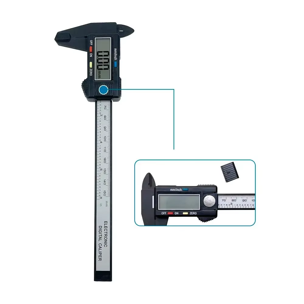 Outil de mesure règle numérique 150mm 100mm pied à coulisse