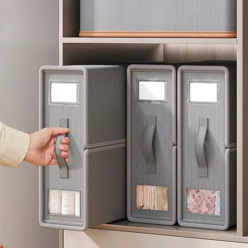 Boîte de rangement de feuilles de tissu Oxford