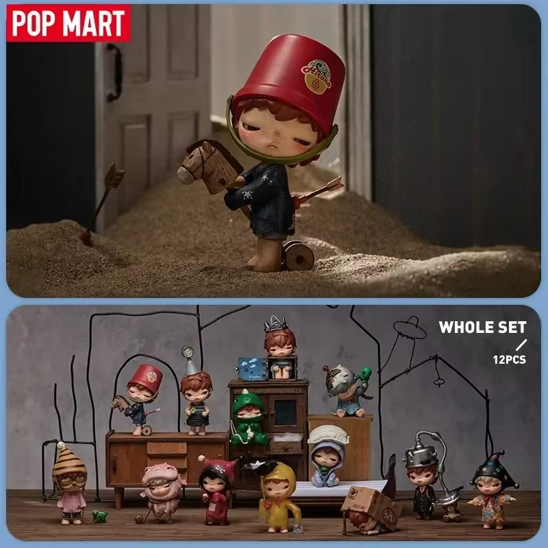 POP MART Hirono Echo Series Blind Box Guess Bag Jouets originaux Poupée Figurine Anime Mignonne Ornements Cadeau