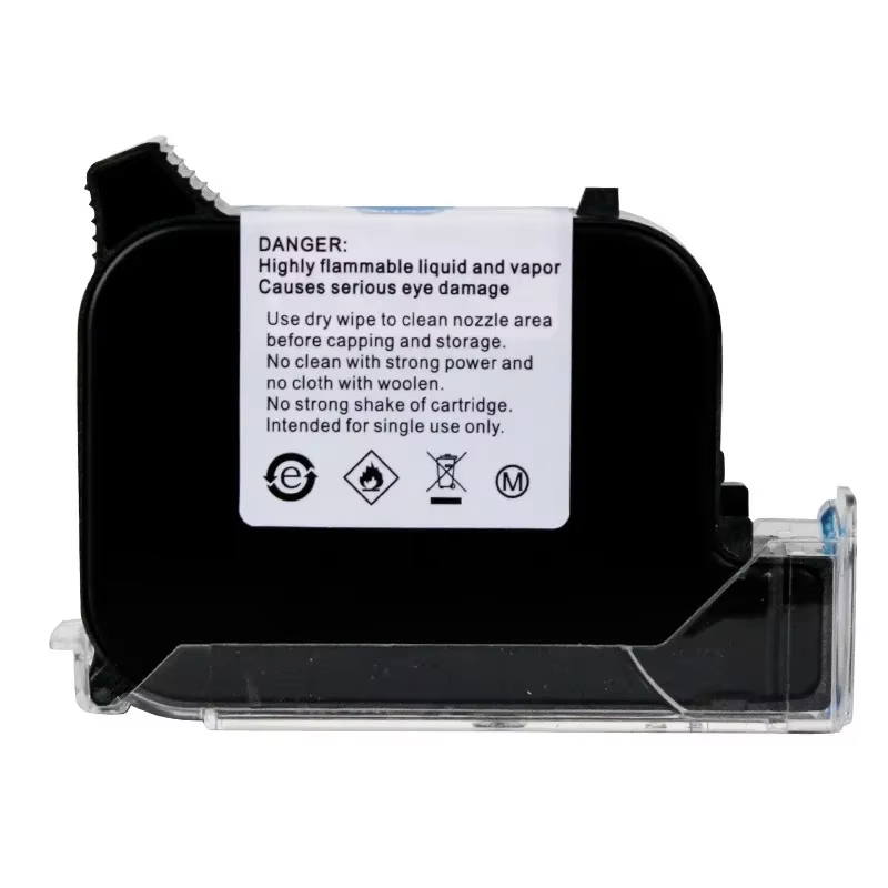 Cartouche d'encre pour imprimante à jet d'encre portable en ligne, niveau A, haute adhérence, compatible HP JS12, séchage rapide, Eco solvant 12.7mm