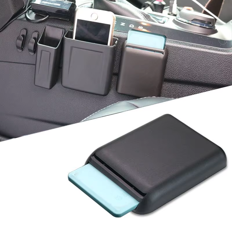 Boîte de rangement pour billets de voiture à 5 emplacements pour cartes, organisateur universel multifonction pour tableau de bord, accessoire intérieur sécurisé