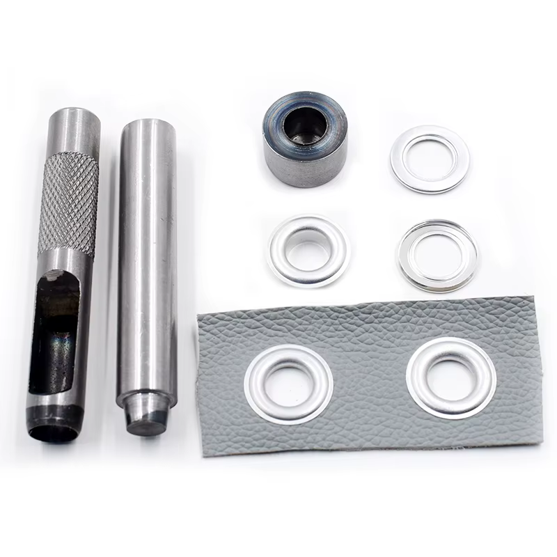 Œillets en aluminium avec outils d'installation et rondelles pour tentes