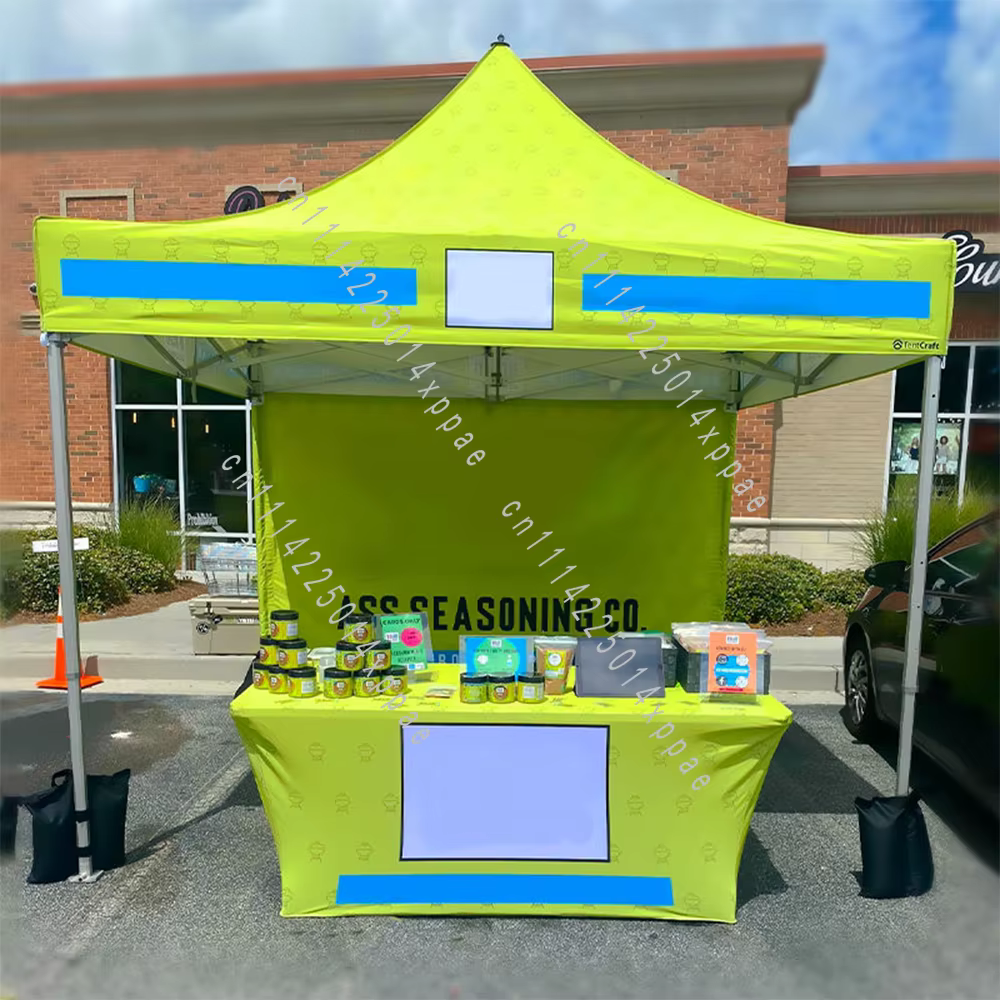 Tente pliable instantanée de luxe simple, design personnalisé, tente commerciale résistante au vent pour les activités de marketing de marque, stand