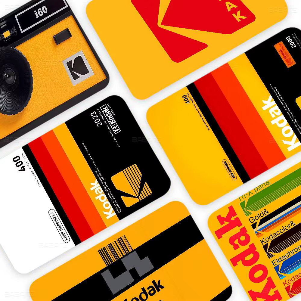 K-Kodak Logo bricolage carte de débit de crédit autocollant fête
