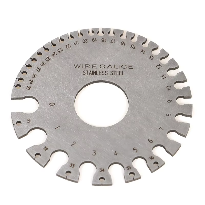 Jauge de fil en métal, jauge de diamètre de fil rond, instrument de mesure