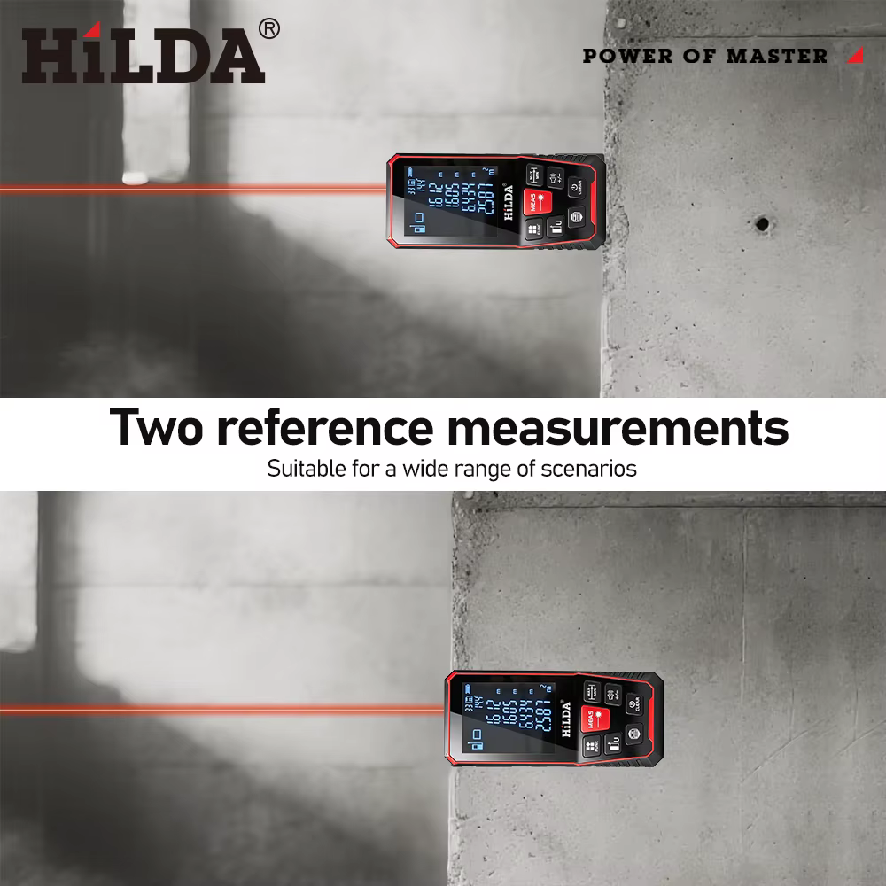 HILDA Laser Distance 50M/100M/120M Télémètre Profesional Mètre