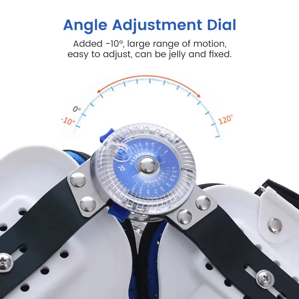 Stabilisateur d'articulation d'orthèse de soutien de pied de genou articulé de ROM