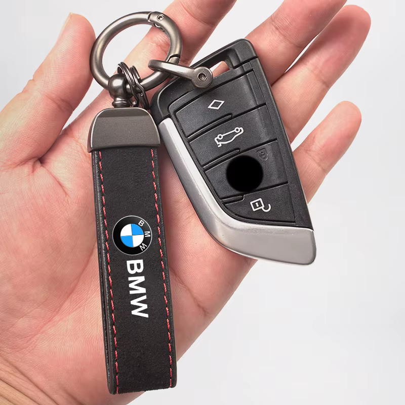 Porte-clés de voiture en cuir de luxe