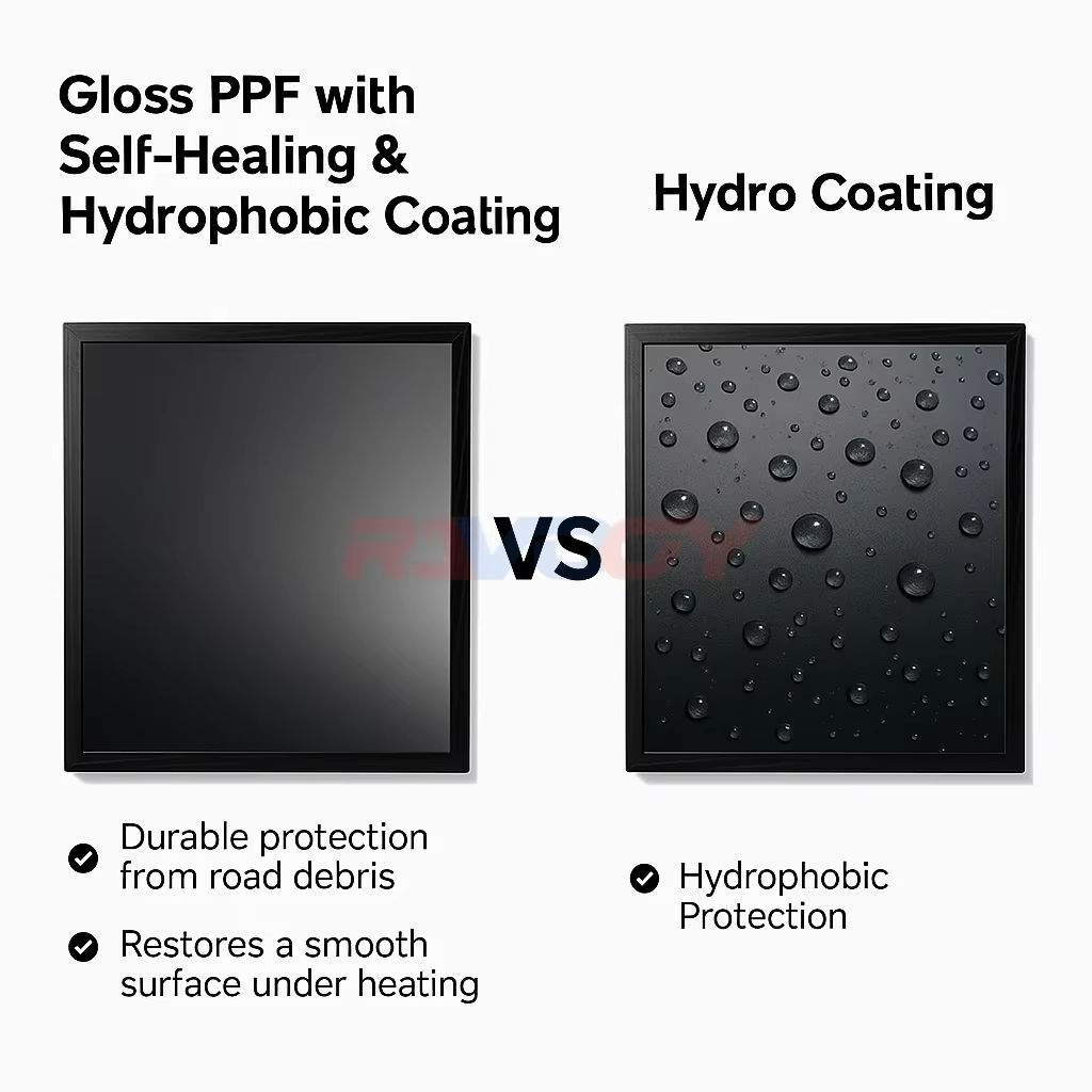 Film de Protection de peinture pour Land Rover Range Rover Evoque SE Tech SUV 2015 – 2019, noir mat brillant, prédécoupé avant PPF