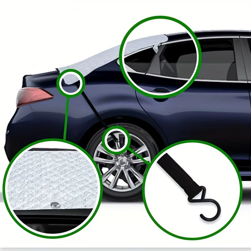 Protection anti-neige pour vitre arrière de voiture
