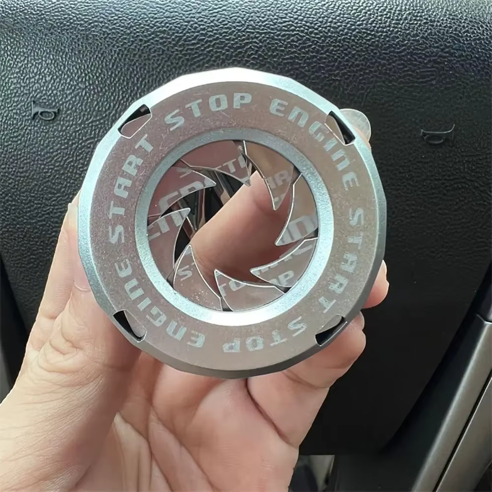 Voiture une clé démarrage cercle décoratif noeud personnalisé couvercle
