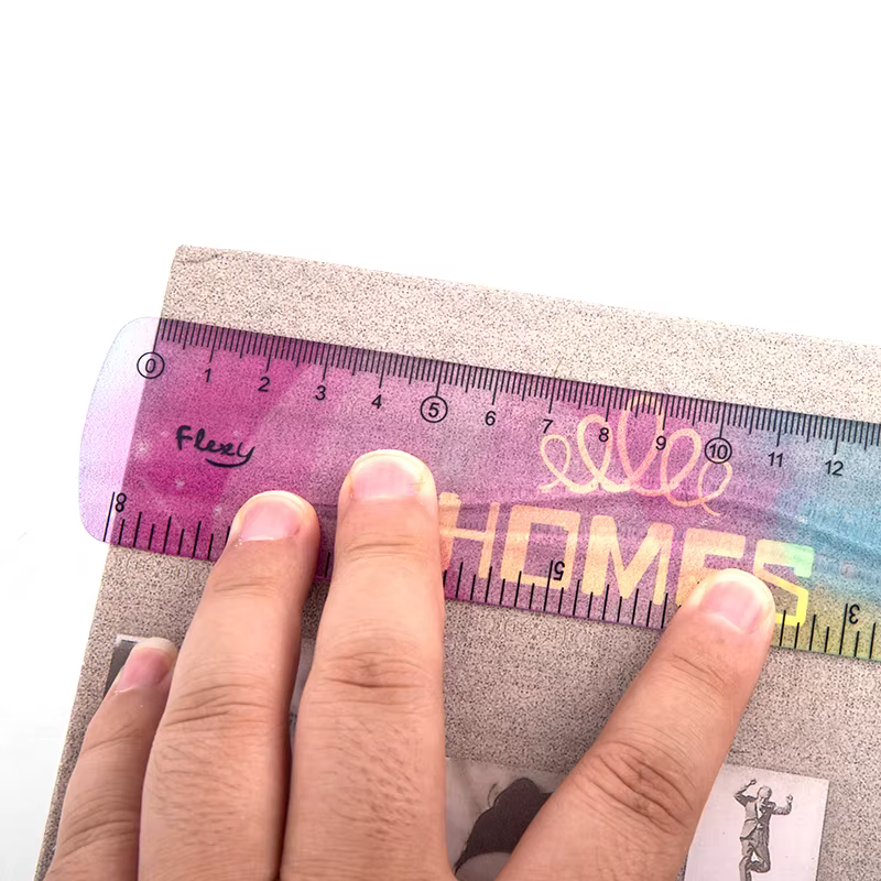 Règle Flexible pour Étudiant, Compteur de Couleurs, 15/20/30cm, Papeterie