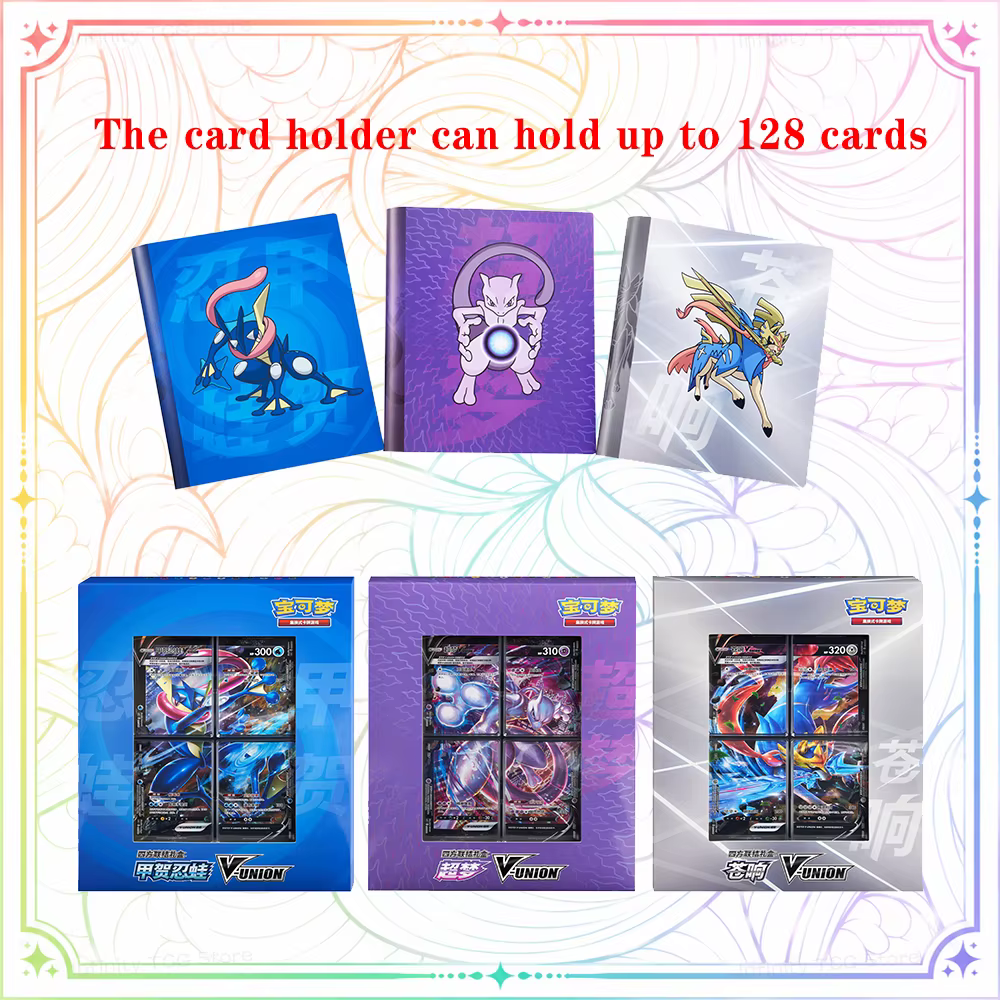 100% authentique, original, coffret cadeau de cartes à collectionner Pokémon TCG V-Union Quartet Coupling, Pikachu Mewtwo