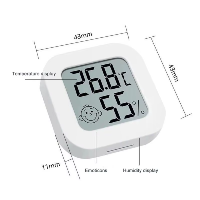Thermomètre et hygromètre numérique LCD pour intérieur