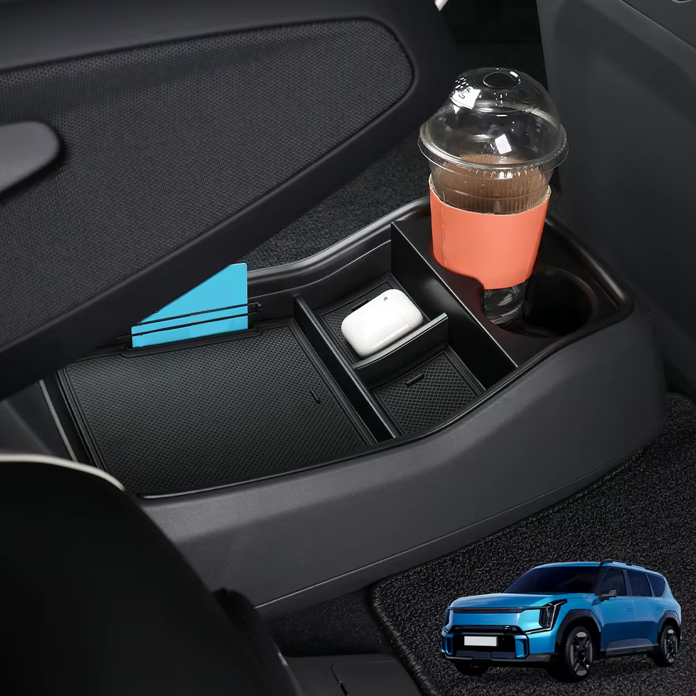 Boîte de rangement pour console centrale/support de gobelets