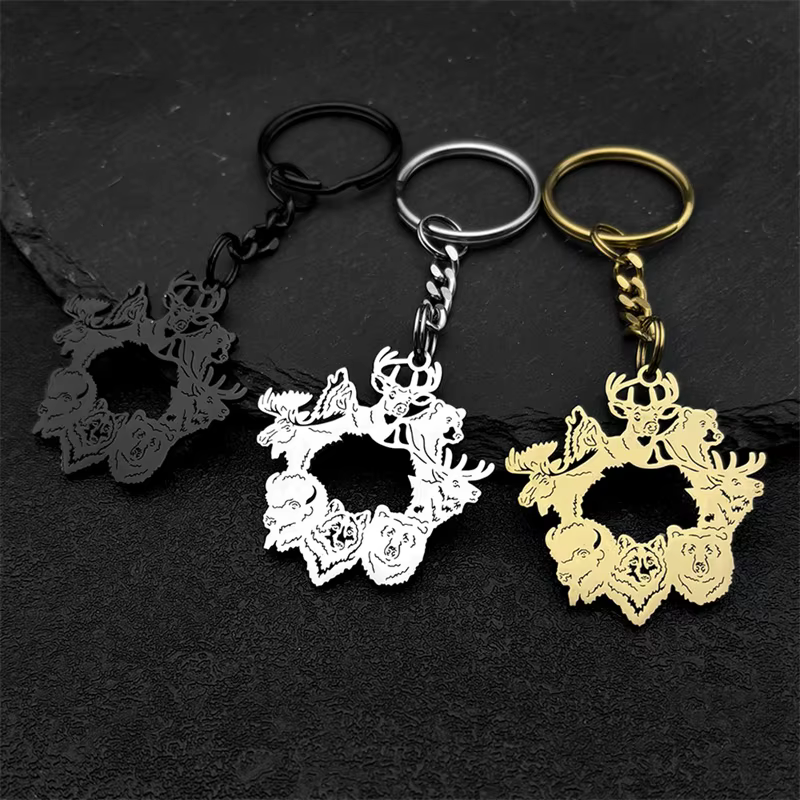 Porte-clés pendentif animaux mignons pour femmes et hommes