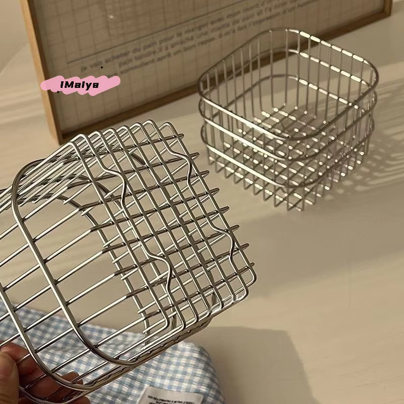 Panier de rangement de bureau en métal